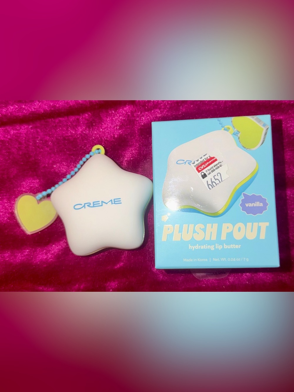Creme Plush Pout Hydrating Lip Butter - Vanilla White Star Case